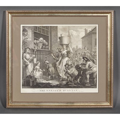 Lot 42 - William Hogarth A CHORUS OF SINGERS; THE...