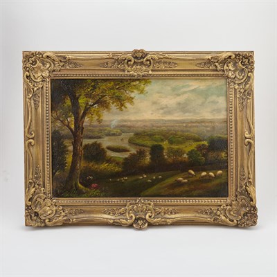 Lot 72 - British School 19th Century River Landscape ,...