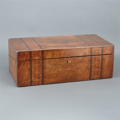 Lot 271 - Group of Three English Inlaid Wood Boxes 19th...