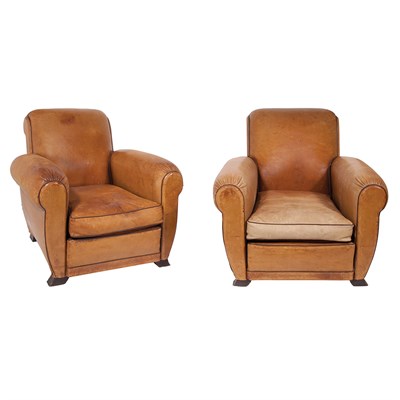 Lot 176 - Pair of Art Deco Armchairs Second Quarter of...