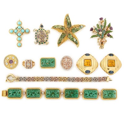 Lot 1496 - Group of Costume Jewelry