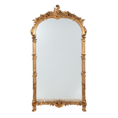Lot 276 - Louis XV Style Giltwood Mirror Second half of...