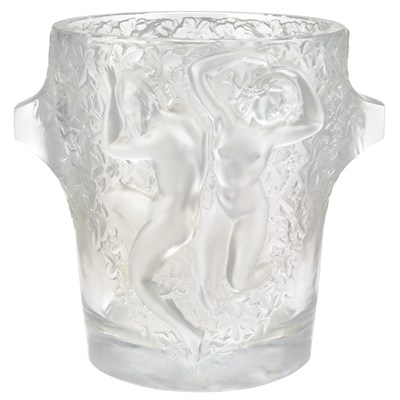 Lot 578 - Lalique Molded Glass Ganymede Ice Pail Modern...
