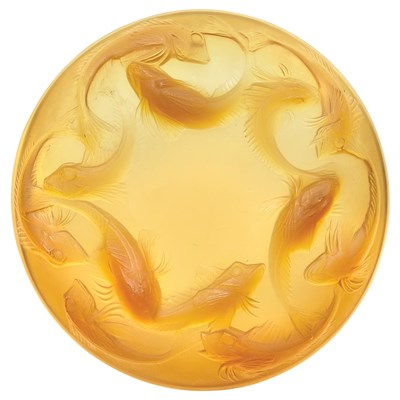 Lot 449 - R. Lalique Molded Glass Martigues Bowl...