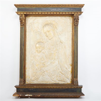Lot 251 - Renaissance Style Molded and Painted Plaster...