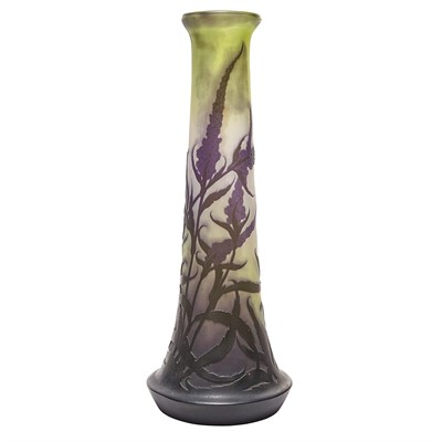 Lot 433 - Galle Acid Etched Cameo Glass Vase Circa 1900...