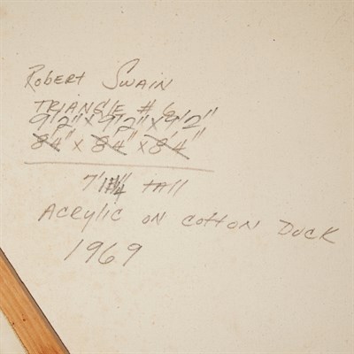 Lot 85 - Robert Swain American, b. 1940 Triangle #6,...