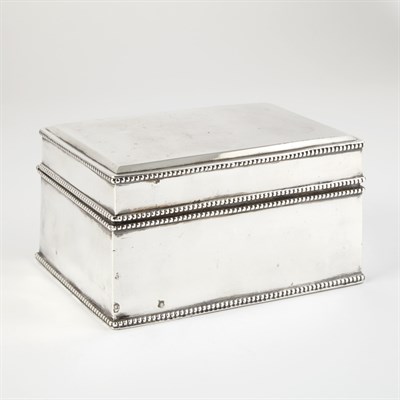 Lot 283 - Continental Silver Box and Cover 19th Century...