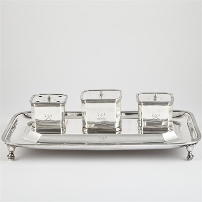 Lot 280 - George III Sterling Silver Standish Henry...