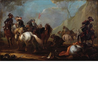 Lot 22 - Attributed to Jacques Courtois After the...