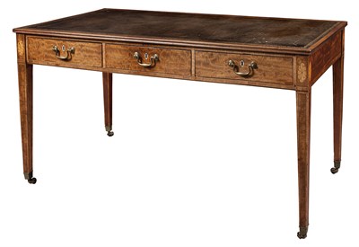 Lot 309 - George III Inlaid Mahogany Writing Table Circa...