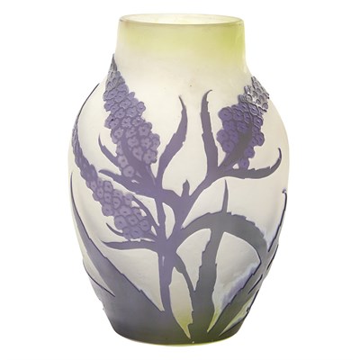 Lot 434 - Galle Acid Etched Cameo Glass Vase Circa 1900...