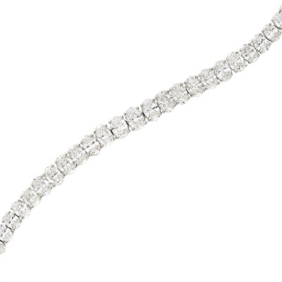 Lot 497 - Platinum and Diamond Bracelet, Harry Winston