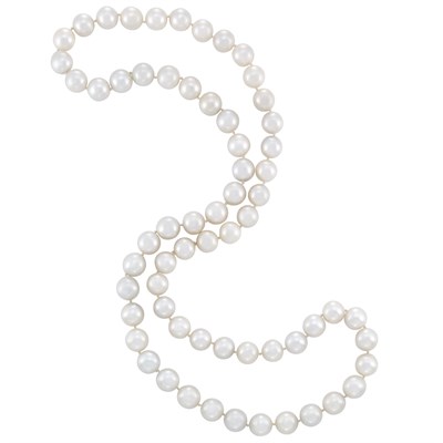 Lot 318 - Long South Sea Cultured Pearl Necklace