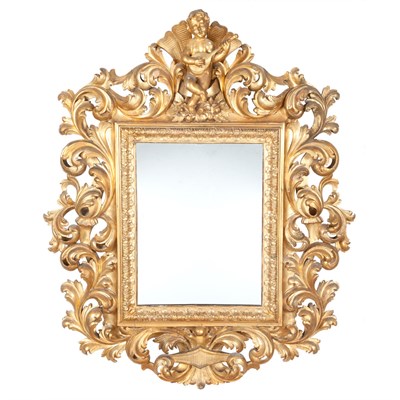 Lot 169 - Italian Rococo Style Giltwood Mirror 19th...