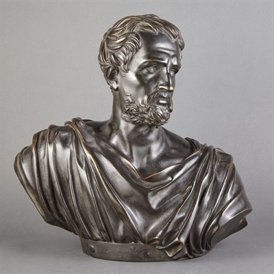 Lot 150 - Bronze Bust of a Classical Bearded Man After...