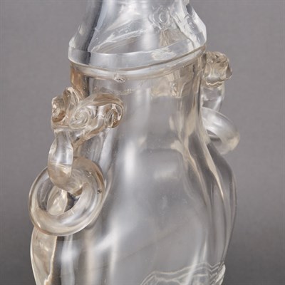 Lot 91 - Chinese Rock Crystal Vase and Cover The...