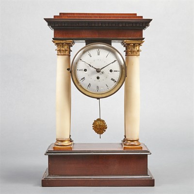 Lot 488 - Biedermeier Mahogany and Alabaster Portico...