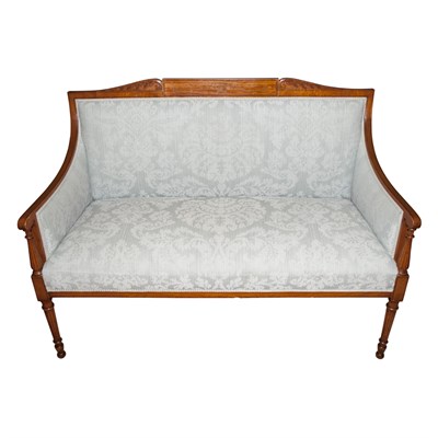 Lot 247 - George III Style Satinwood Settee Length 48...