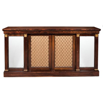 Lot 642 - George IV Rosewood and Parcel Gilt Side...