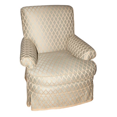 Lot 222 - Upholstered Swivel Club Chair