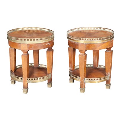 Lot 284 - Pair of Louis XVI Style Brass Mounted Kingwood...