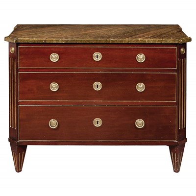 Lot 338 - Russian Neoclassical Brass Mounted Mahogany...
