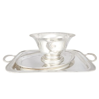 Lot 216 - Tiffany & Co. Sterling Silver Two-Handled Tray...