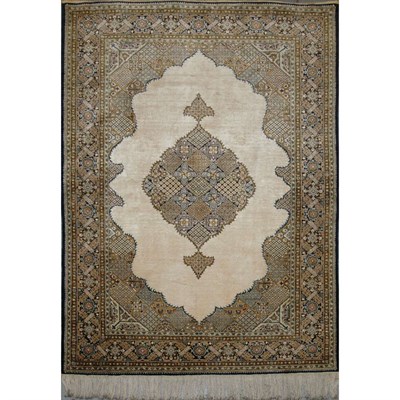 Lot 501 - Qum Silk Rug Central Iran, contemporary The...