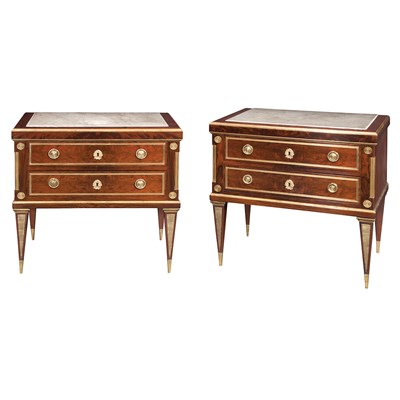 Lot 483 - Pair of Russian Neoclassical Style Brass...