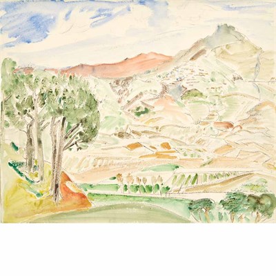 Lot 24 - Erich Heckel German, 1883-1970 Tal in Sizilien,...