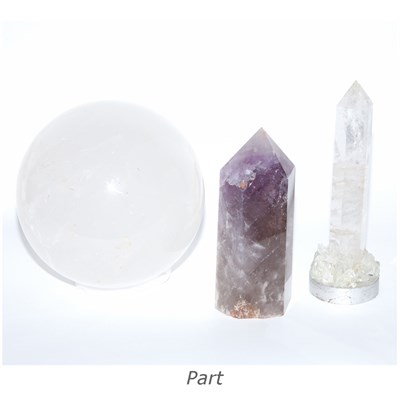 Lot 127 - Group of Fifteen Faux Rock Crystal Obelisks...