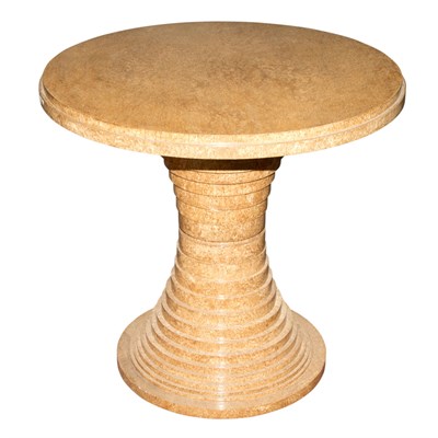 Lot 261 - Contemporary Burr Wood Occasional Table Height...