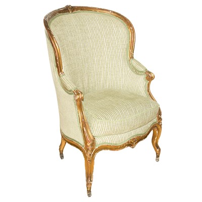 Lot 165 - Louis XV Style Giltwood Bergere