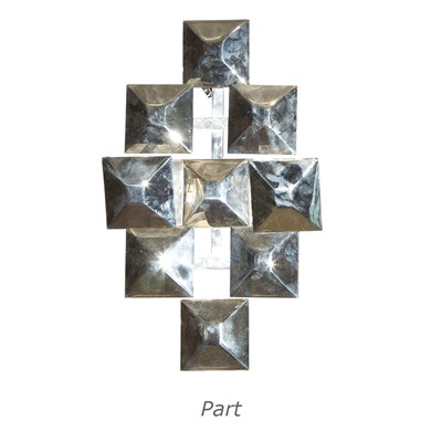 Lot 213 - Set of Four 21st Century Design Chromed Metal...