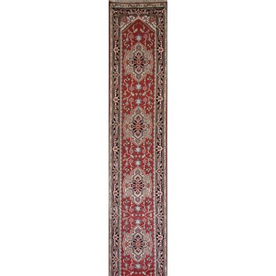 Lot 569 - Indo-Heriz Runner India, contemporary Six...