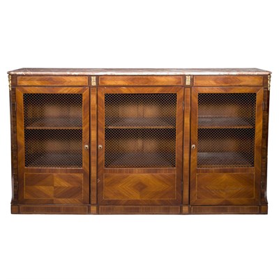 Lot 295 - Louis XVI Style Gilt-Metal Mounted Mahogany...