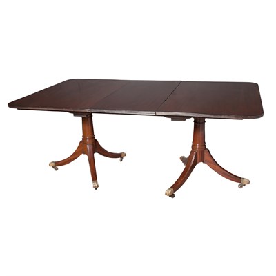 Lot 201 - George III Mahogany Double-Pedestal Dining...
