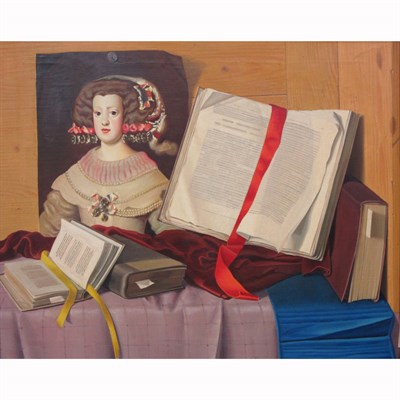 Lot 67 - Alfredo Serri Italian, 1897-1972 Trompe l'Oeil...
