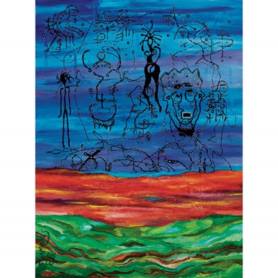 Lot 139 - Danny Simmons American, b. 1954 Untitled, 1988...