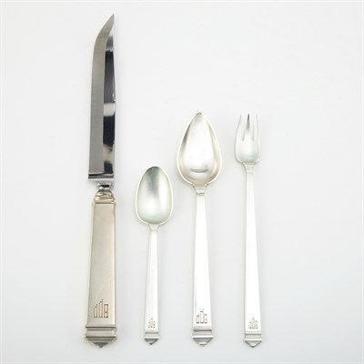 Lot 334 - Tiffany & Co. Sterling Silver Flatware Service...