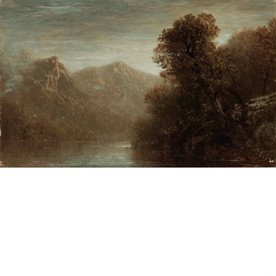 Lot 9 - David Johnson American, 1827-1908 Morning on...