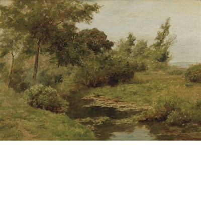 Lot 75 - Albert Insley American, 1842-1937 Meadow...