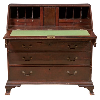 Lot 235 - George III Mahogany Slant Front Desk 18th...