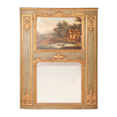Lot 166 - Louis XVI Style Painted Trumeau 19th Century...