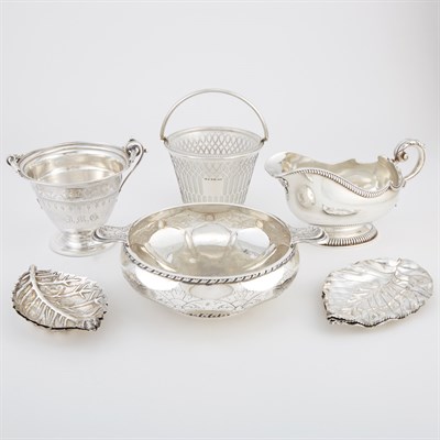 Lot 180 - Group of English and American Silver Table...