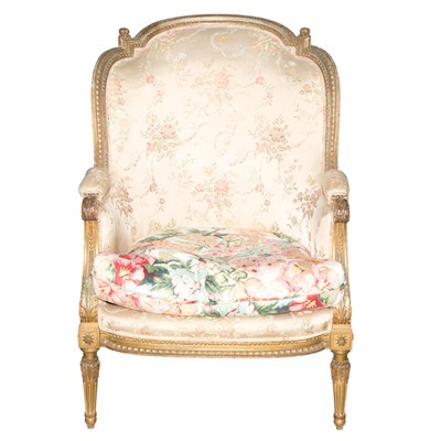 Lot 143 - Louis XVI Style Painted Bergere