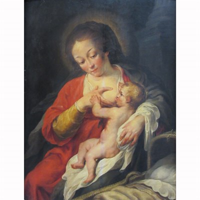 Lot 43 - School of Peter Paul Rubens Madonna and Child...