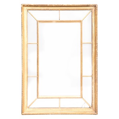 Lot 360 - George III Giltwood Mirror The rectangular...