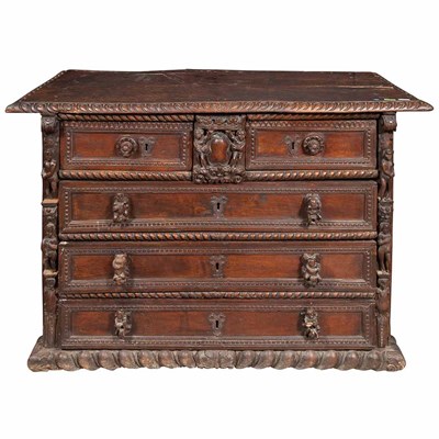 Lot 221 - Italian Renaissance Walnut Chest of Drawers...